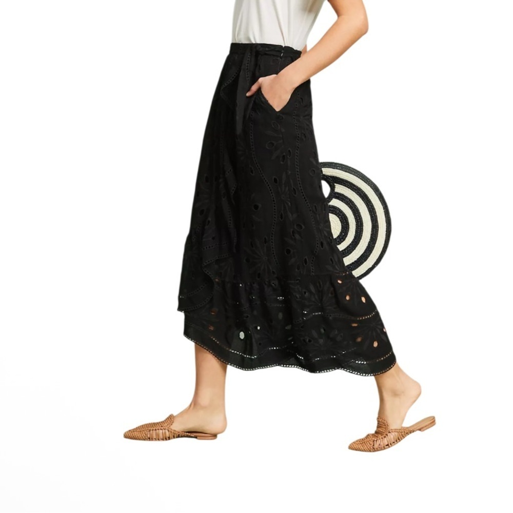 Maeve By Anthropologie Eyelet Wrap Skirt Women’s Size 14